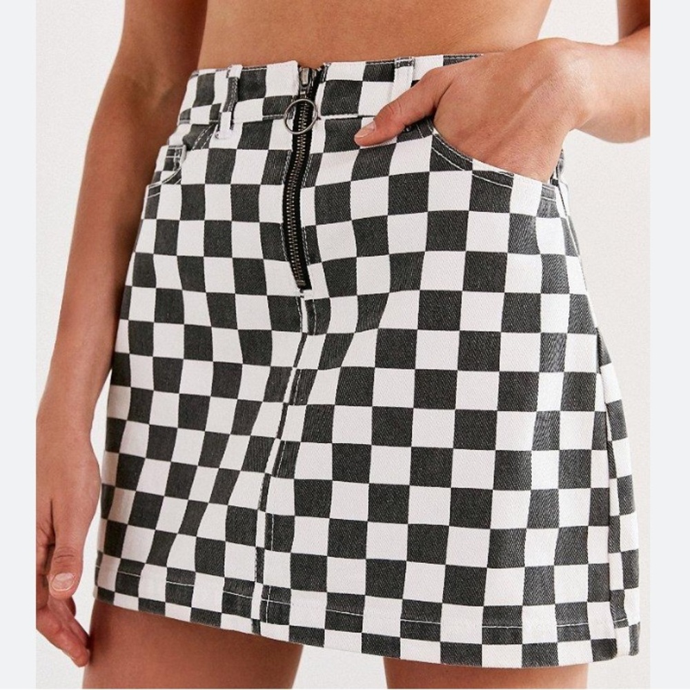 BDG checkered skirt